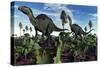 A Pair of Herbivorous Camptosaurus Dinosaurs-null-Stretched Canvas