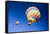 A Pair of Hot Balloons in the Air.-Jose AS Reyes-Framed Stretched Canvas