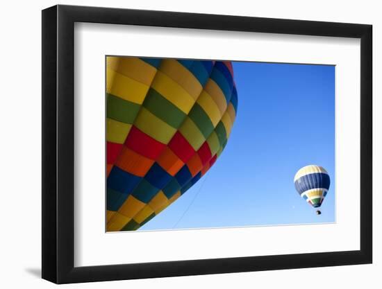 A Pair of Hot Balloons in the Air.-Jose AS Reyes-Framed Photographic Print