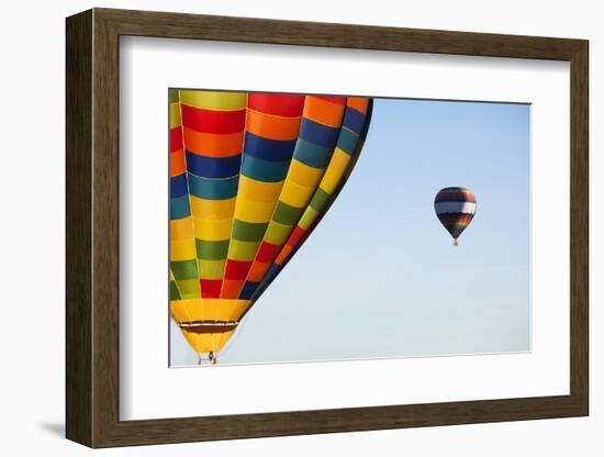 A Pair of Hot Balloons in the Air.-Jose AS Reyes-Framed Photographic Print