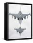 A Pair of Hungarian Air Force Jas-39 Gripen over Lithuania-Stocktrek Images-Framed Stretched Canvas