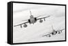 A Pair of Hungarian Air Force Jas-39 Gripen over Lithuania-Stocktrek Images-Framed Stretched Canvas