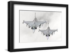 A Pair of Hungarian Air Force Jas-39 Gripen over Lithuania-Stocktrek Images-Framed Photographic Print