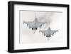 A Pair of Hungarian Air Force Jas-39 Gripen over Lithuania-Stocktrek Images-Framed Photographic Print