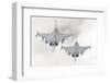 A Pair of Hungarian Air Force Jas-39 Gripen over Lithuania-Stocktrek Images-Framed Photographic Print