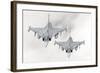 A Pair of Hungarian Air Force Jas-39 Gripen over Lithuania-Stocktrek Images-Framed Photographic Print