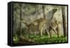 A Pair of Iguanodon Bernissartensis Grazing-Stocktrek Images-Framed Stretched Canvas
