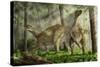 A Pair of Iguanodon Bernissartensis Grazing-Stocktrek Images-Stretched Canvas