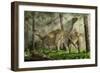 A Pair of Iguanodon Bernissartensis Grazing-Stocktrek Images-Framed Art Print