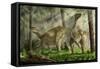 A Pair of Iguanodon Bernissartensis Grazing-Stocktrek Images-Framed Stretched Canvas