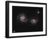A Pair of Interacting Spiral Galaxies with Swirling Arms-null-Framed Photographic Print