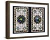 A Pair of Leaded Glass Windows, C.1890-null-Framed Giclee Print