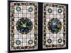 A Pair of Leaded Glass Windows, C.1890-null-Mounted Giclee Print