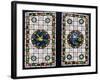 A Pair of Leaded Glass Windows, C.1890-null-Framed Giclee Print