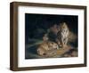 A Pair of Leopards, 1845-William Huggins-Framed Giclee Print