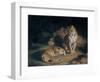 A Pair of Leopards, 1845-William Huggins-Framed Premium Giclee Print