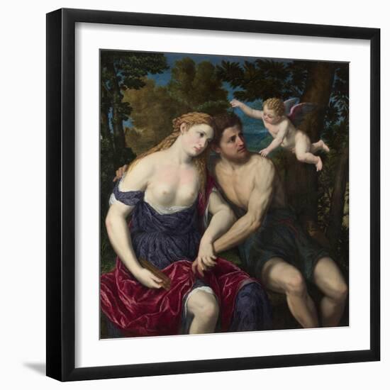 A Pair of Lovers, 1556-1559-Paris Bordone-Framed Premium Giclee Print