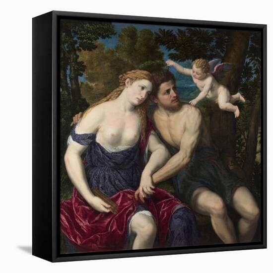 A Pair of Lovers, 1556-1559-Paris Bordone-Framed Stretched Canvas