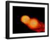 A Pair of Neutron Stars Colliding, Merging, and Forming a Black Hole-null-Framed Art Print