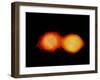 A Pair of Neutron Stars Colliding, Merging, and Forming a Black Hole-null-Framed Art Print