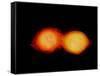 A Pair of Neutron Stars Colliding, Merging, and Forming a Black Hole-null-Framed Stretched Canvas