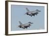 A Pair of Polish Air Force F-16 Block 52+ Taking Off-Stocktrek Images-Framed Photographic Print