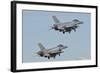 A Pair of Polish Air Force F-16 Block 52+ Taking Off-Stocktrek Images-Framed Photographic Print