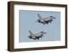 A Pair of Polish Air Force F-16 Block 52+ Taking Off-Stocktrek Images-Framed Photographic Print