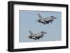 A Pair of Polish Air Force F-16 Block 52+ Taking Off-Stocktrek Images-Framed Photographic Print