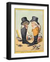 A Pair of Polished Gentlemen, Published by Hannah Humphrey in 1801-James Gillray-Framed Giclee Print