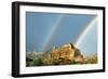 A Pair of Rainbows in Range Creek, Utah after a Thunderstorm., 2005 (Photo)-Ira Block-Framed Giclee Print