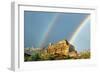 A Pair of Rainbows in Range Creek, Utah after a Thunderstorm., 2005 (Photo)-Ira Block-Framed Giclee Print