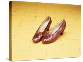 A Pair of Ruby Slippers Worn by Judy Garland in the 1939 MGM film "The Wizard of Oz"-null-Stretched Canvas