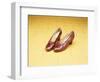 A Pair of Ruby Slippers Worn by Judy Garland in the 1939 MGM film "The Wizard of Oz"-null-Framed Giclee Print