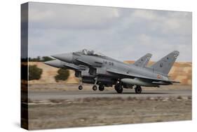 A Pair of Spanish Air Force Typhoon Jets Taking Off-Stocktrek Images-Stretched Canvas