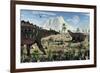 A Pair of Stegosaurid Miragaia Dinosaurs-null-Framed Art Print