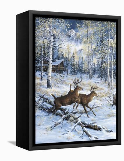 A Pair-Jeff Tift-Framed Stretched Canvas