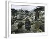 A Pakistani Earthquake Survivor Shivers-null-Framed Photographic Print