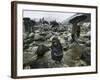 A Pakistani Earthquake Survivor Shivers-null-Framed Photographic Print