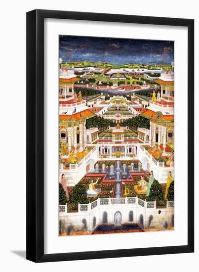 A Palace Complex with Harem Gardens, Ca 1764-1765-null-Framed Giclee Print