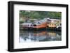 A palafita stilt village in Castro, Chiloe Island, northern Patagonia, Chile, South America-Alex Robinson-Framed Photographic Print