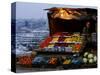 A Palestinian Fruit and Vegetable Vendor Waits for Customers-Kevin Frayer-Stretched Canvas