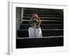 A Palestinian Man at a Soccer Stadium in Gaza City, October 23, 2006-Emilio Morenatti-Framed Photographic Print