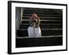 A Palestinian Man at a Soccer Stadium in Gaza City, October 23, 2006-Emilio Morenatti-Framed Photographic Print