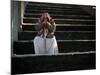 A Palestinian Man at a Soccer Stadium in Gaza City, October 23, 2006-Emilio Morenatti-Mounted Photographic Print