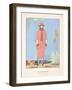 A Palm Beach, from a Collection of Fashion Plates, 1921 (Pochoir Print)-Georges Barbier-Framed Giclee Print