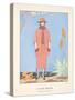 A Palm Beach, from a Collection of Fashion Plates, 1921 (Pochoir Print)-Georges Barbier-Stretched Canvas