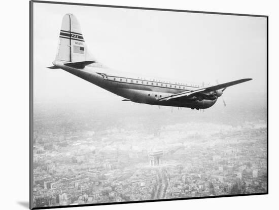 A Pan Am Clipper in Flight-null-Mounted Photographic Print