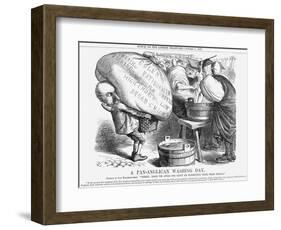 A Pan-Anglican Washing Day, 1867-John Tenniel-Framed Giclee Print