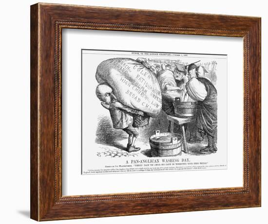 A Pan-Anglican Washing Day, 1867-John Tenniel-Framed Giclee Print